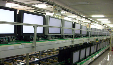 The image quality has not been tested and adjusted yet so discrepancies in brightness and color display between monitors are noticeable.
