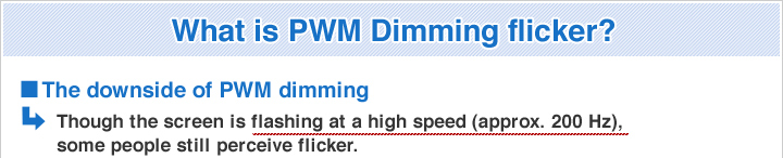 What is PWM Dimming flicker?